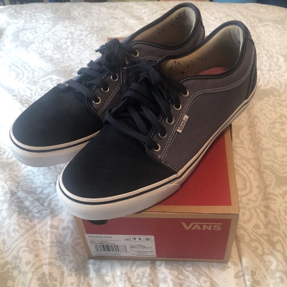 Men’s VANS Chukka Low Sky Captain Skateboard Shoes Size 11.5
